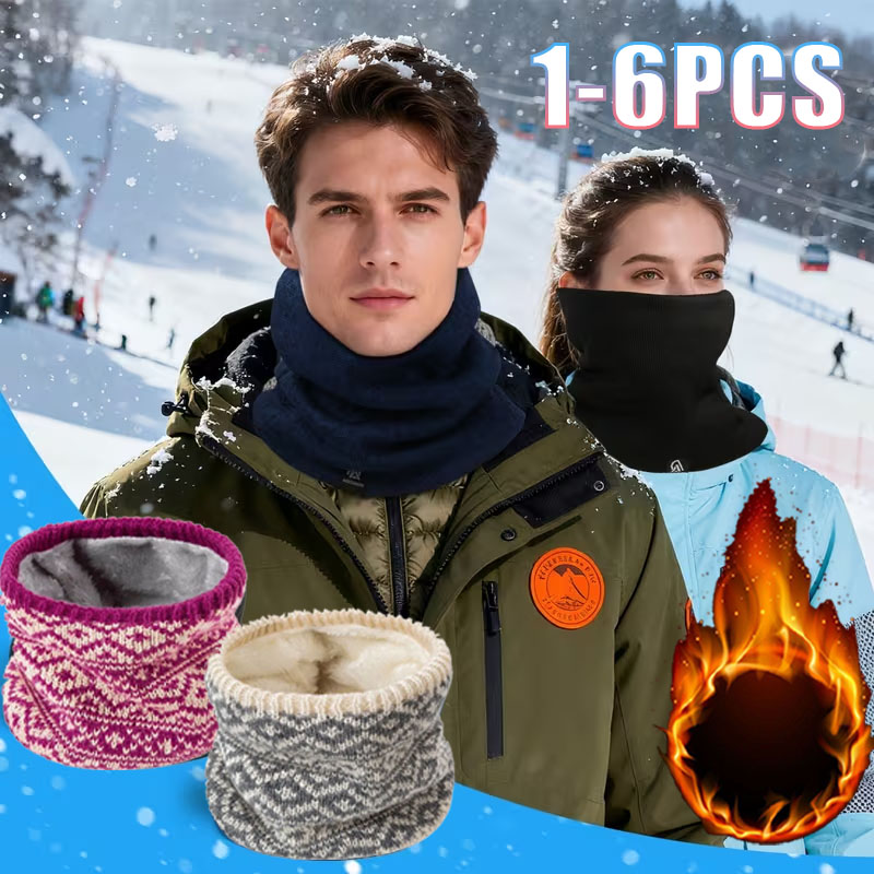 Neck Gaiter Fleece - 1-6 Pezzi Scaldacollo Invernale in Maglia