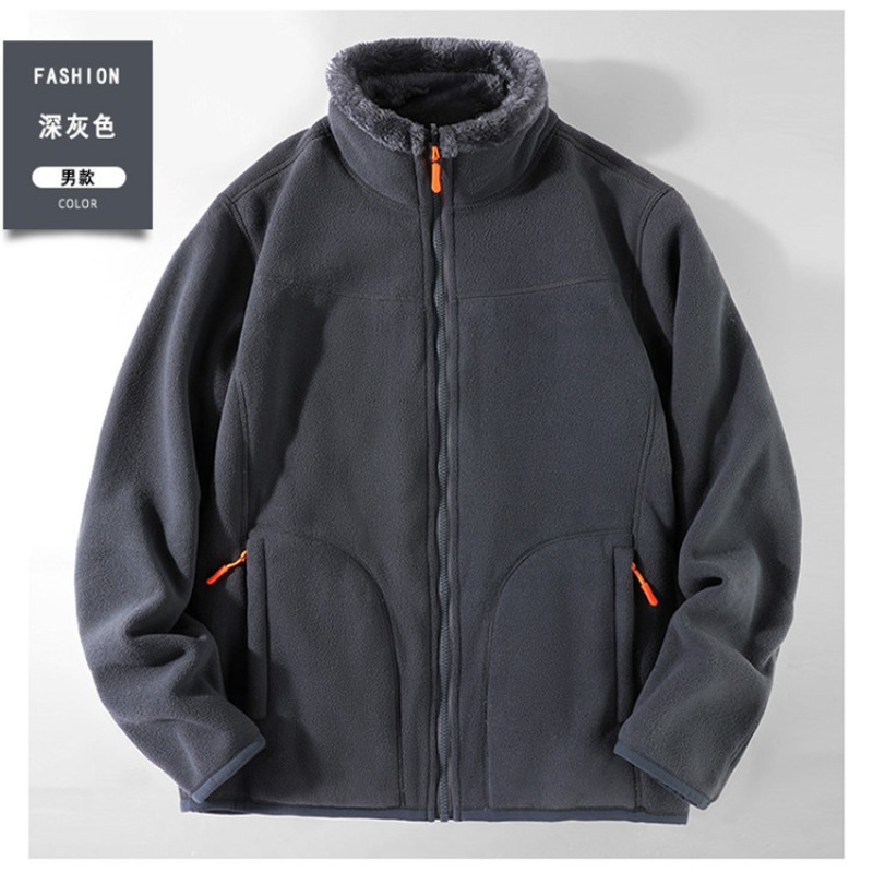 Sherpa Hoodie Fleece - Giacca in pile Sherpa autunno inverno,