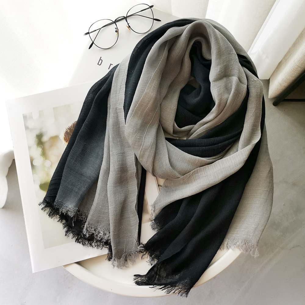 Shawl Wrap Winter - Sciarpa Unisex in Cotone e Lino