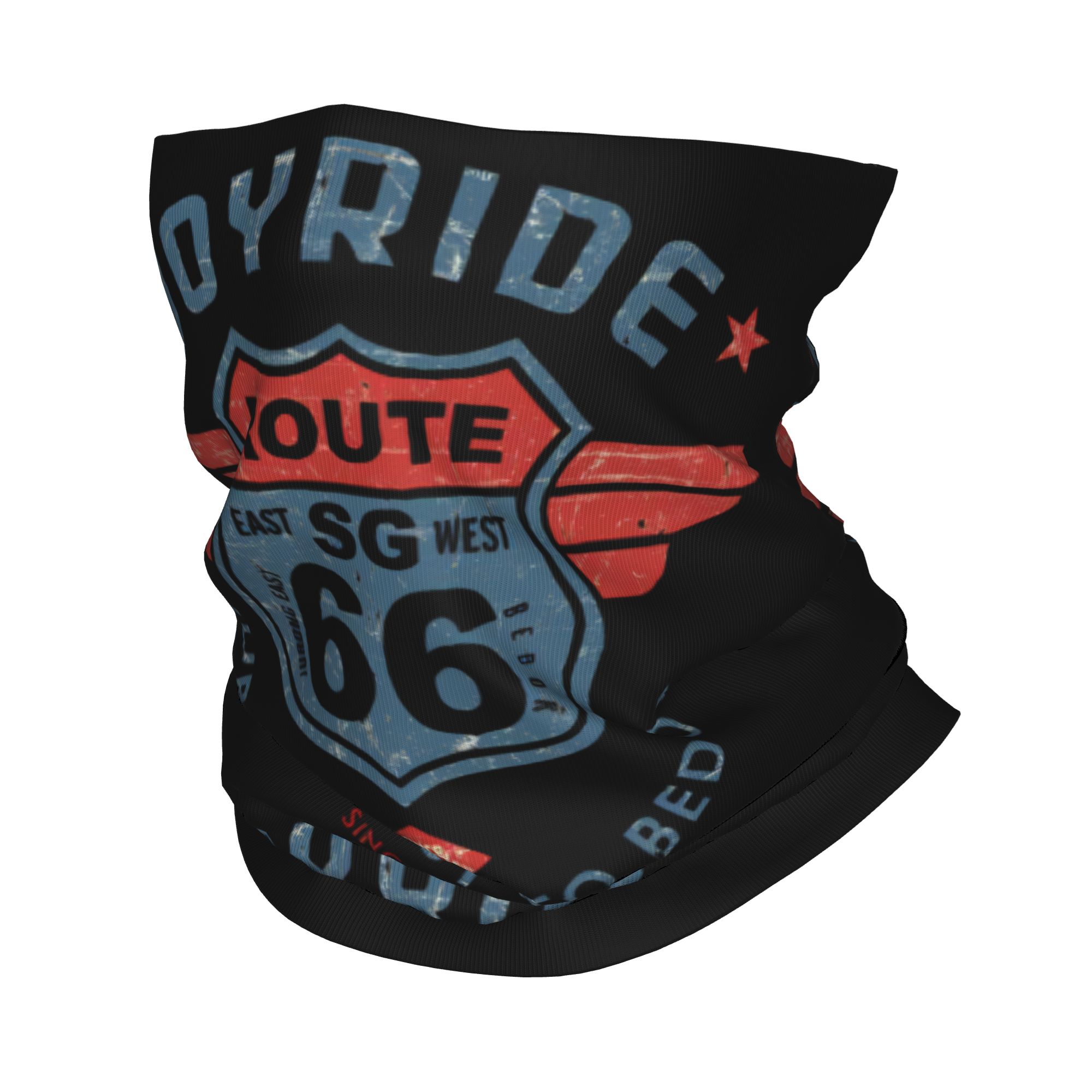 Neck Gaiter Fleece - Scaldacollo Route 66 per Moto, Uomo