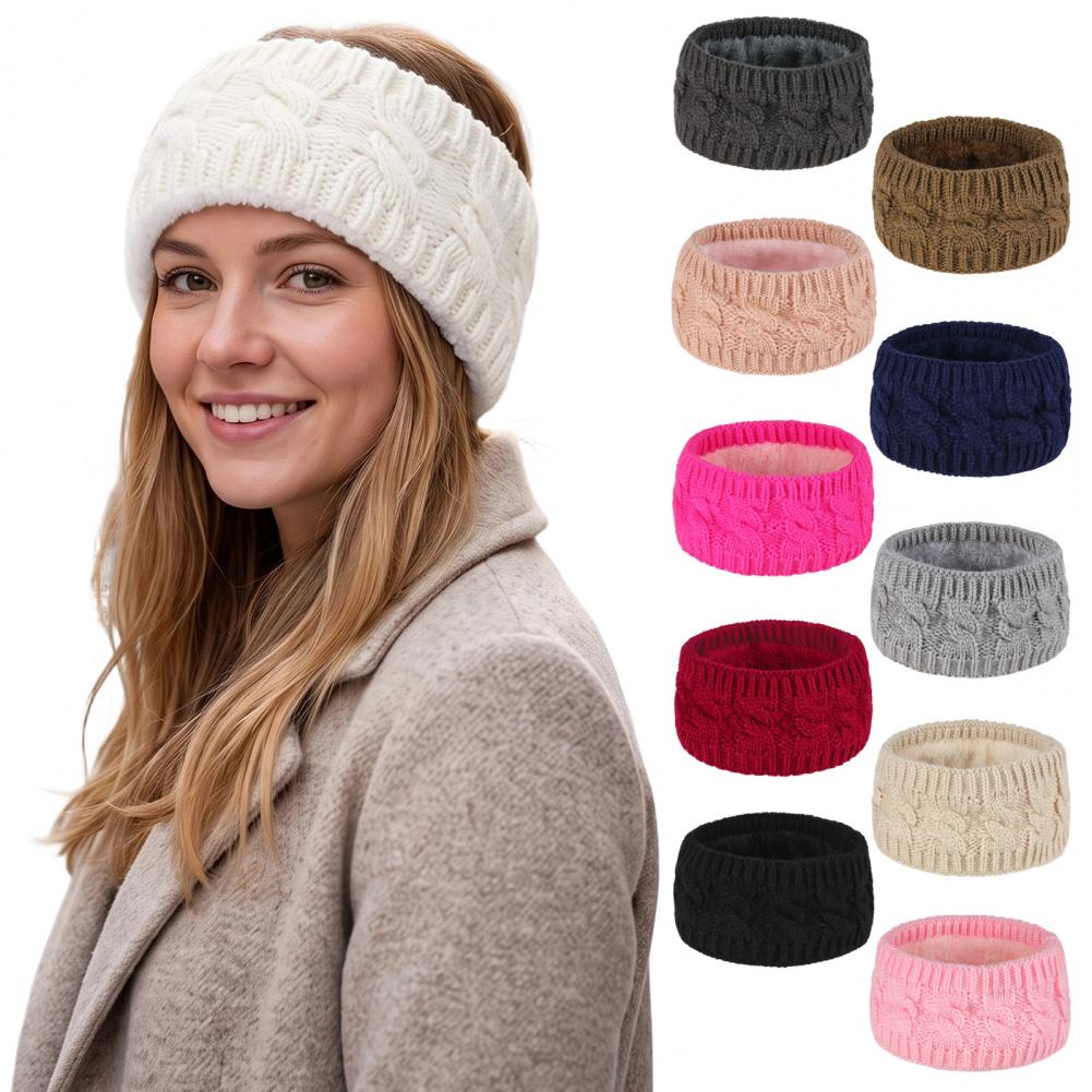 Fleece Ear Warmer Band - Scaldacollo invernali da donna, copriorecchie caldi