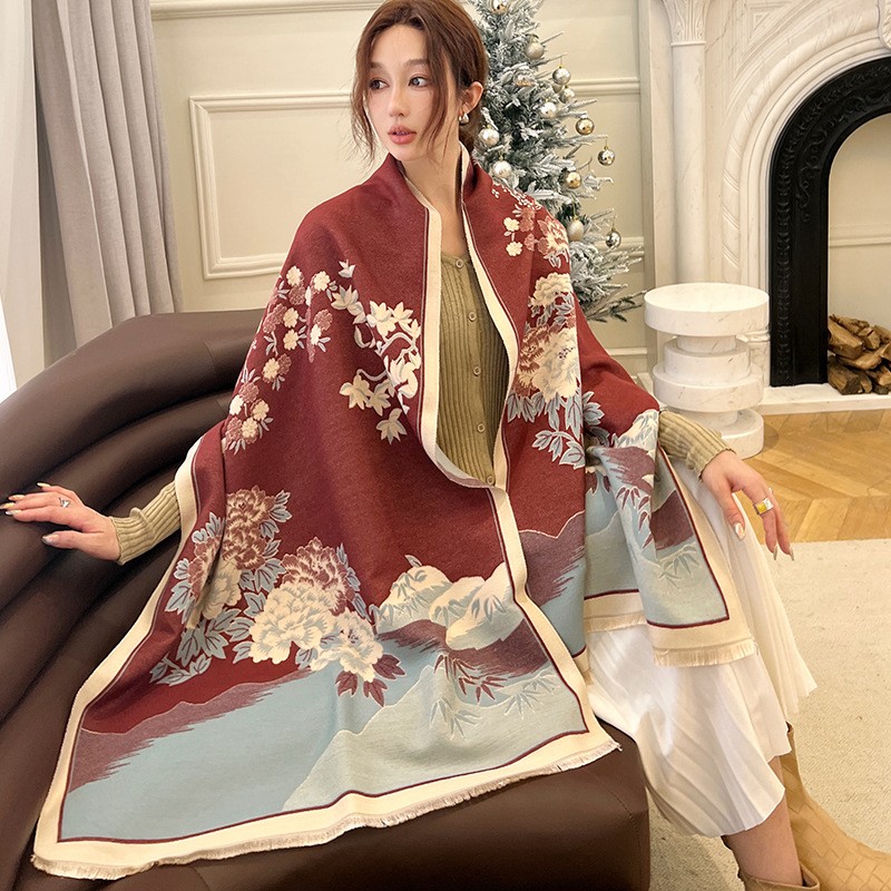 Cashmere Pashmina Wrap - Moda Inverno Nuovo Caldo Scialle di