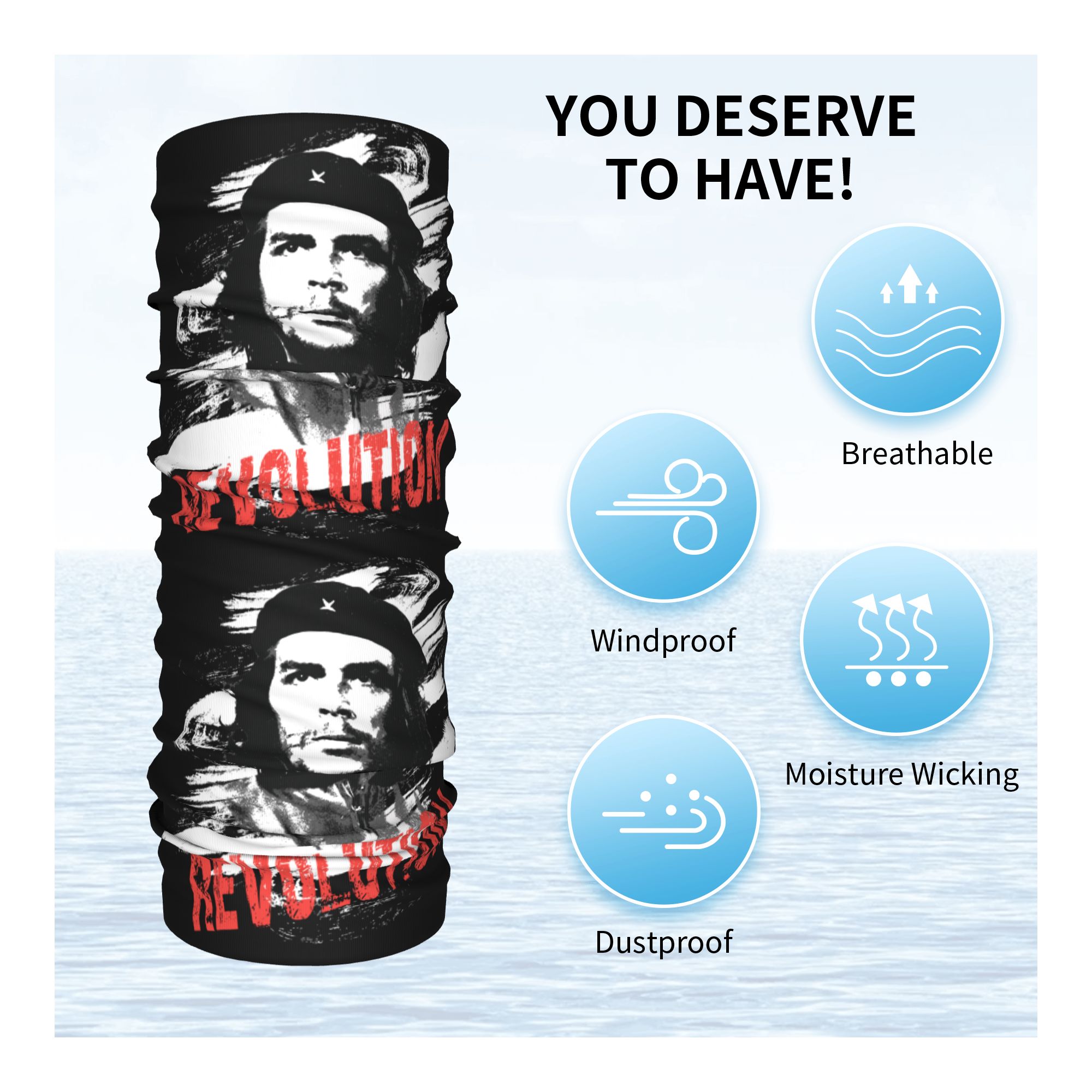 Personalizzato Che Guevara Rev - Neck Gaiter Fleece recensione e prezzo